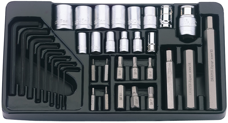 Expert 35 Piece Hexagon Bit/Key Set In Insert Tray - 78992 