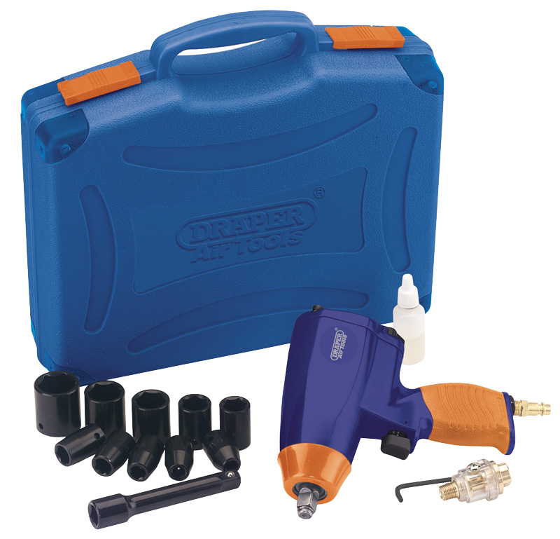 16 Piece 1/2" Square Drive Air Impact Wrench Kit - 79566 