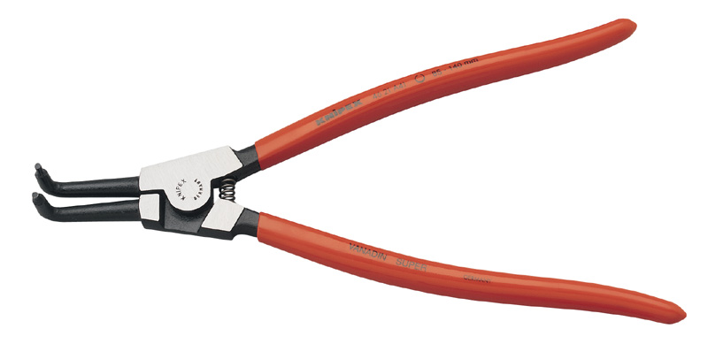 Expert 85mm - 140mm A41 Knipex Bent External Circlip Pliers - 80925 