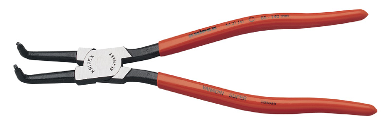 Expert 85mm - 140mm J41 Knipex 90° Bent Internal Circlip Pliers - 81014 