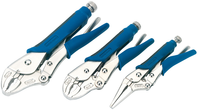 Expert 3pce Soft Grip Self Grip Pliers Set - 88293 