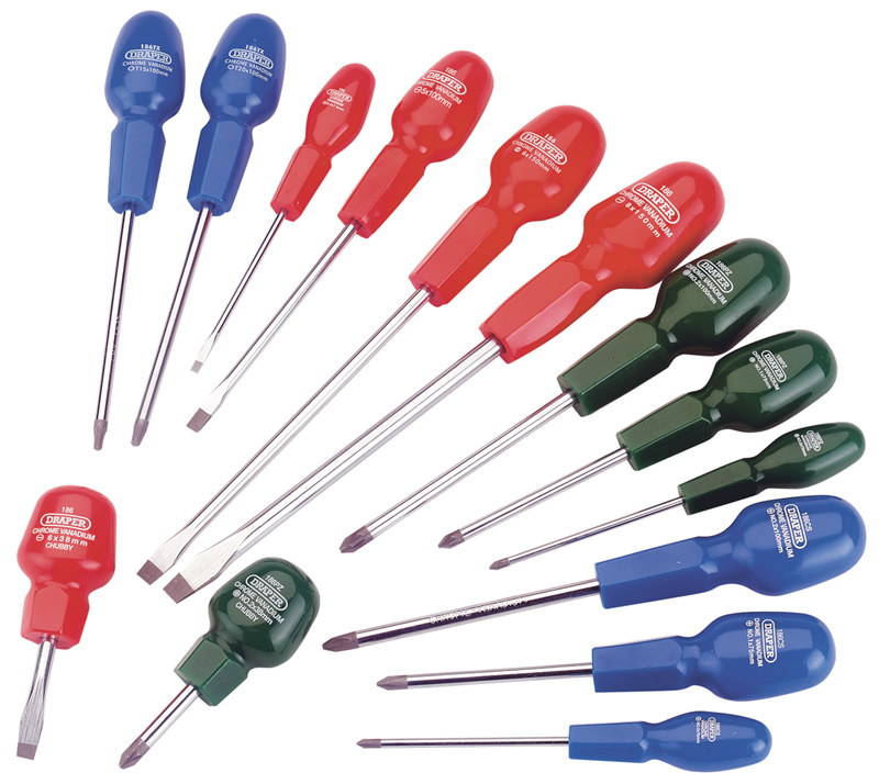 14 Piece Cabinet Screwdriver Set - 88610 