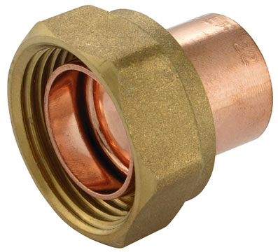 22mm x 1" End Feed Straight Cylinder Union - EFSCU-22-1