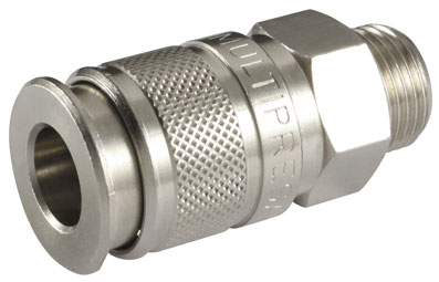 1/4" BSPP MALE MULTISOCKET COUPLING - 00191-14