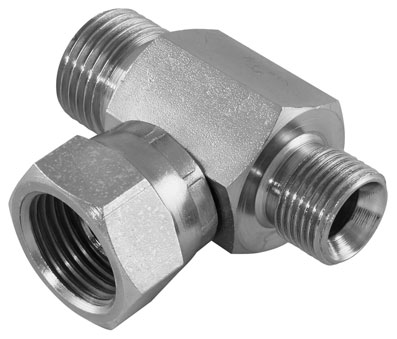 1/2" BSP x 3/4" BSP x 1" BSP TEE MALE x MALE x FEMALE - 02013