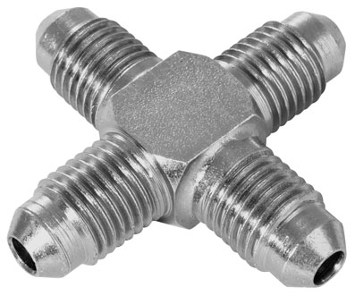 7/8" JIC EQUAL MALE STEEL CROSS - 03034