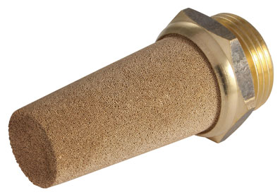 1/2" BSPP MALE SILENCER BRASS LONG - 7040-1/2