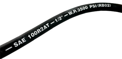 1.1/4" ID SAE 100R2AT HYDRAULIC HOSE 2 WIRE 40MTR - 100R2AT-20-40