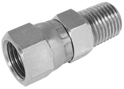 1/4" NPTF x 9/16" JIC MALE x FEMALE SWIVEL ADAPTOR - 11201