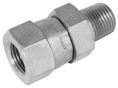 1/2" NPTF x 1/2" BSP MALE x FEMALE SWIVEL ADAPTOR - 11878