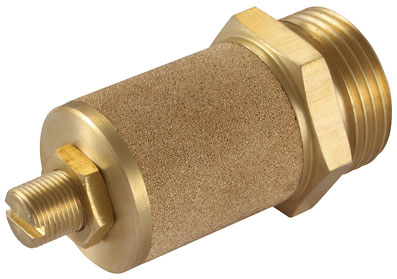 1/8" ADJUST BRASS RESTRICTING SILENCER - 12091000