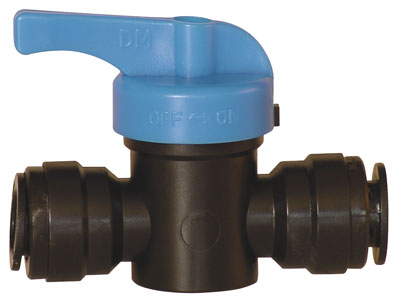 6mm x 6mm PUSH-IN PLASTIC BALL VALVES - 14330606