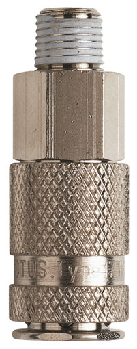 1/2" BSPT MALE COUPLING STEEL NICKEL - 17KAAK21SPN