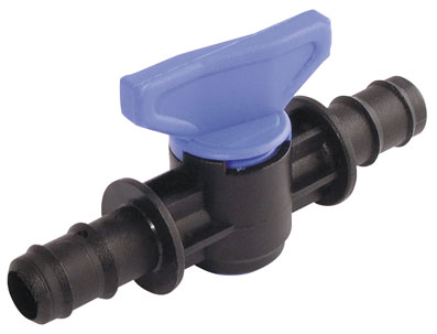 12mm ON BARB HOSE TAIL BALL VALVE - 18530-1