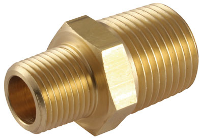 3/8NPT x 3/8NPT MALE ADAPTOR BRASS - 2018-2523