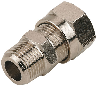 06mm x 1/8" BSPT MALE STUD NICKEL PLATED - 2018-5344