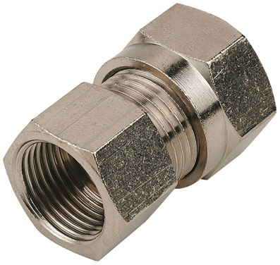 12mm x 3/8" BSPP FEMALE STUD NICKEL PLATED - 2018-5542