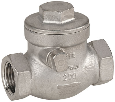 1/2" BSP 316 STAINLESS STEEL SWING CHECK VALVE - 2018-7043