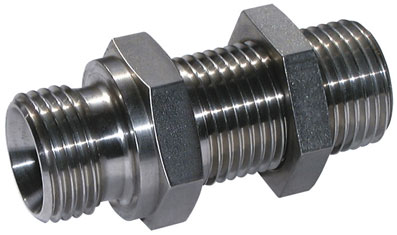 1" BSPP MALE BULKHEAD & BACKNUT 316 STAINLESTAINLESS STEEL STEEL - 2025-2441