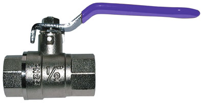 3/8" BSPP BALL VALVE FEMALE x FEMALE BLUE LEVER - 2042-5337