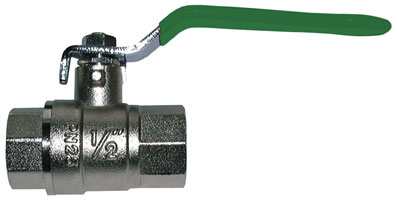 3/4" BSPP BALL VALVE FEMALE x FEMALE GREEN HANDLE - 2046-1729