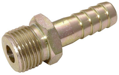 3/8" BSPP MALE x 3/8" HOSE STEEL PLATED - 2049-1460