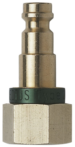 1/4" BSP FEMALE PLUG GREEN - 21SFIW13MXN0