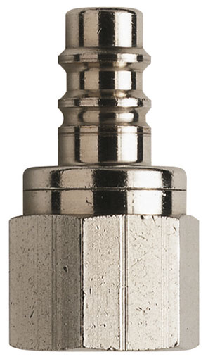 1/4" BSP FEMALE PLUG NICKEL PLATED - 25SDIW13MPN