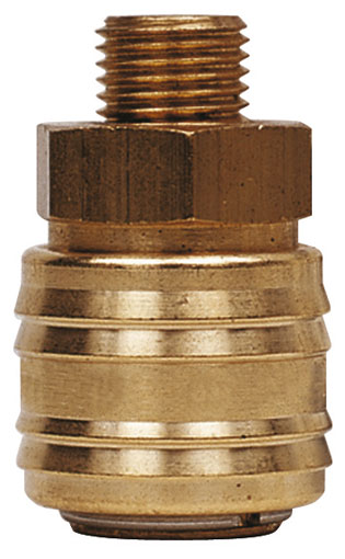 1/8" BSPP MALE COUPLING BRASS - 26KAAW10MPX