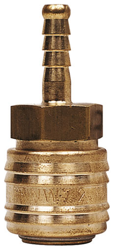 8mm HOSE TAIL COUPLING BRASS - 26KATF08MPX