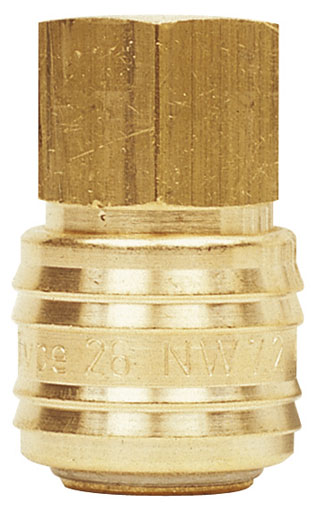 1/4" BSPP FEMALE COUPLING D.S. BRASS - 26KBIW13MPX