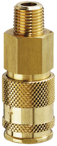 1/2" BSPT MALE COUPLING D.S. BRASS - 27KBAK21BPX