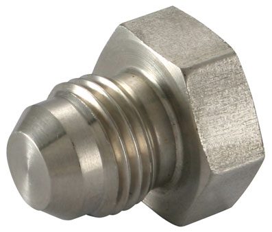 6mm OD x 7/16" UNF STAINLESS STEEL BLANKING PLUG - 299M6