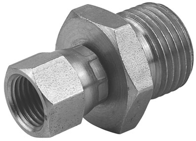 1/4" BSPP MALE x 1/2" JIC FEMALE SWIVEL STEEL - 2BJ0408