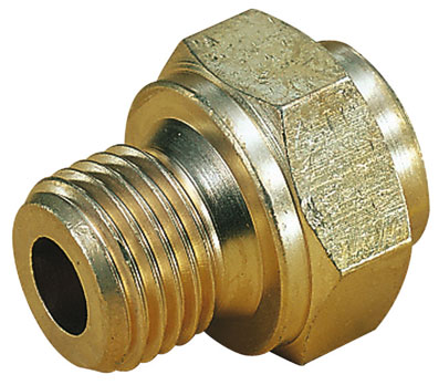 1/4" OD X 1/4" BSPP MALE STRAIGHT ADAPTOR - 34034816 - SOLD-OUT!! 
