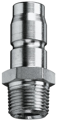 1/2" BSPP MALE PLUG STEEL PLATED - 34SFAK21SXN