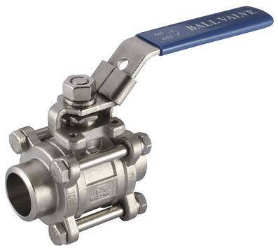 1/2" BUTT/WELD BALL VALVE "316" 3PC - 3BW-12