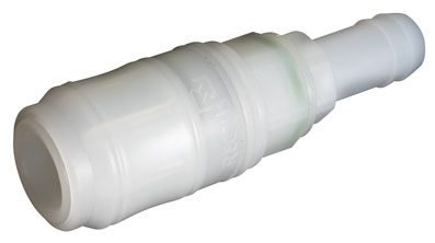 1/2" HOSE TAIL PVDF PLUG - 48KBTF13FVX