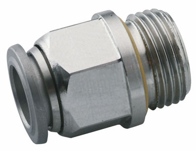 06mm OD x 1/8" BSPP MALE STUD 316 STAINLESS STEEL - 60020-6-1/8