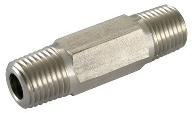 1/2" NPT MALE HEX EXT NIP STAINLESS STEEL 316 - 605EN12