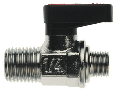 1/4" BSPT x BSPP MALE VALVE - 6330-14-14