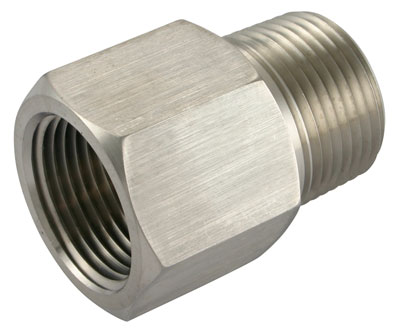 1/4" X 1/2"NPT MALE x FEMALE NIPPLE STAINLESS STEEL 316 - 642N1412