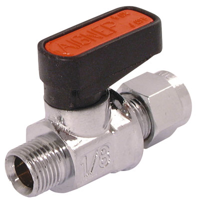 GAS MINI BALL VALVE 1/4" x 10mm - 6440-1/4-10