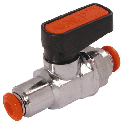 MINI BALL VALVE WITH 8mm PUSH-IN - 6560-8