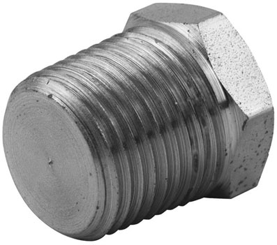 1" BSPT MALE SOLID PLUG STEEL - 6BT16