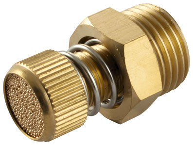 1/8" BSPP MALE SILENCER BRASS - 7050-1/8