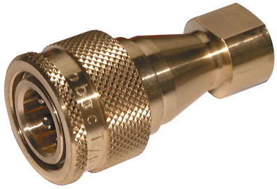 1/4" BSP BRASS COUPLING C/W VITON - 72KBIW13MVX