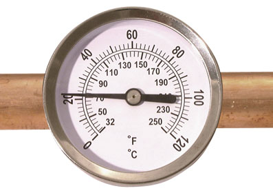 0TO+120C DIAL PIPE THERMOMETER - 800-951