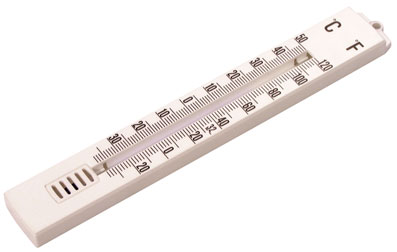 WHITE 200mm ROOM THERMOMETER - 803-232