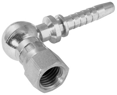 7/16" JIC FEMALE x 1/4" HOSETAIL 90 STEEL - 82000